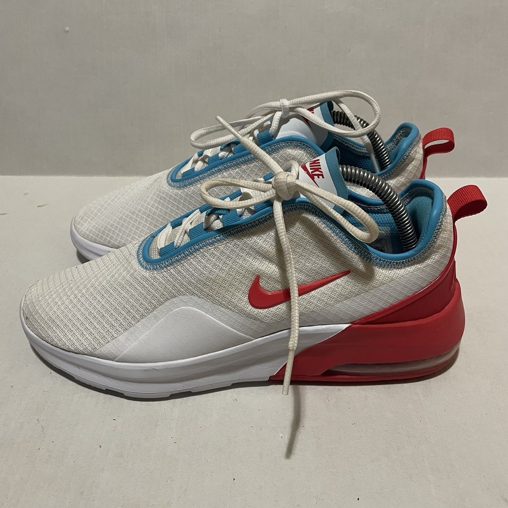 Nike Air Max 270 CW4285-100 White Red Blue Running Shoes Womens US 9.5